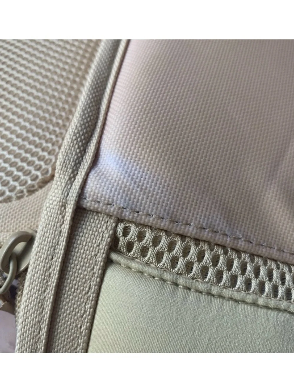Wild One Beige Pet Carrier Soft Sided Dog Travel Bag Airline Compliant